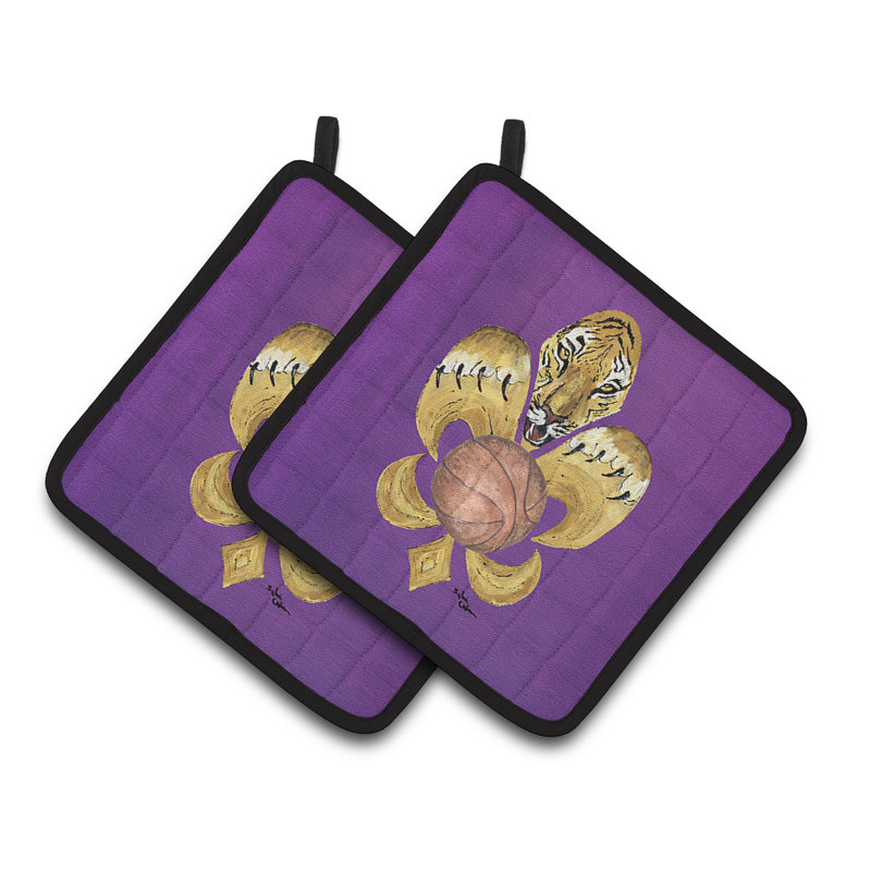 Caroline's Treasures Tiger Polyester Potholder Set