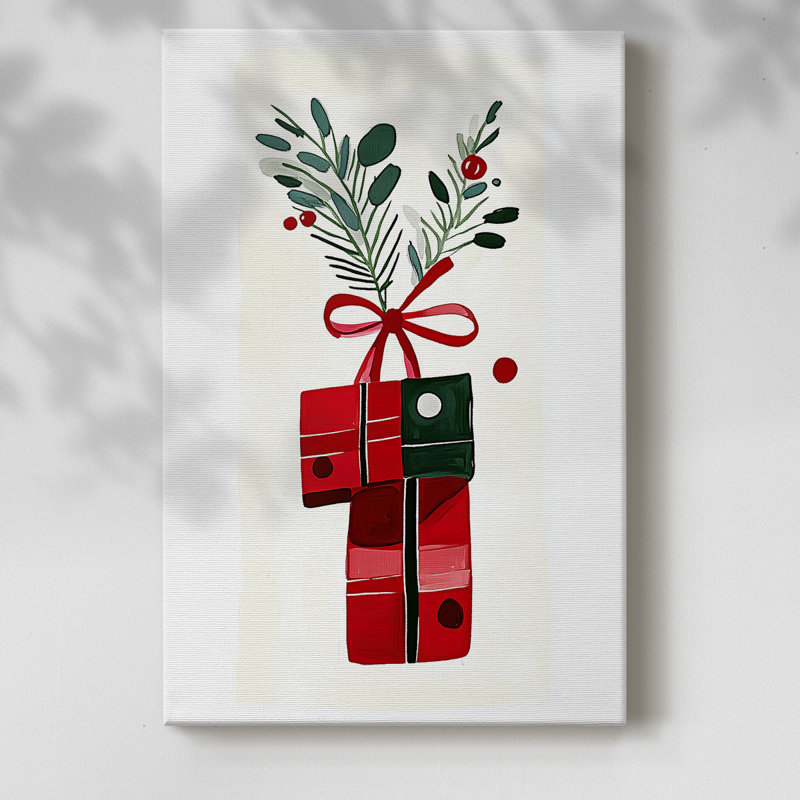 Art des Fêtes de Noël - Toile tendue avec châssis DCCCLXIX, H 27 po x l 18 po