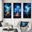 «Lightning Ethereal Lightning», 3 pièces sur toile-1381864748-1381864751