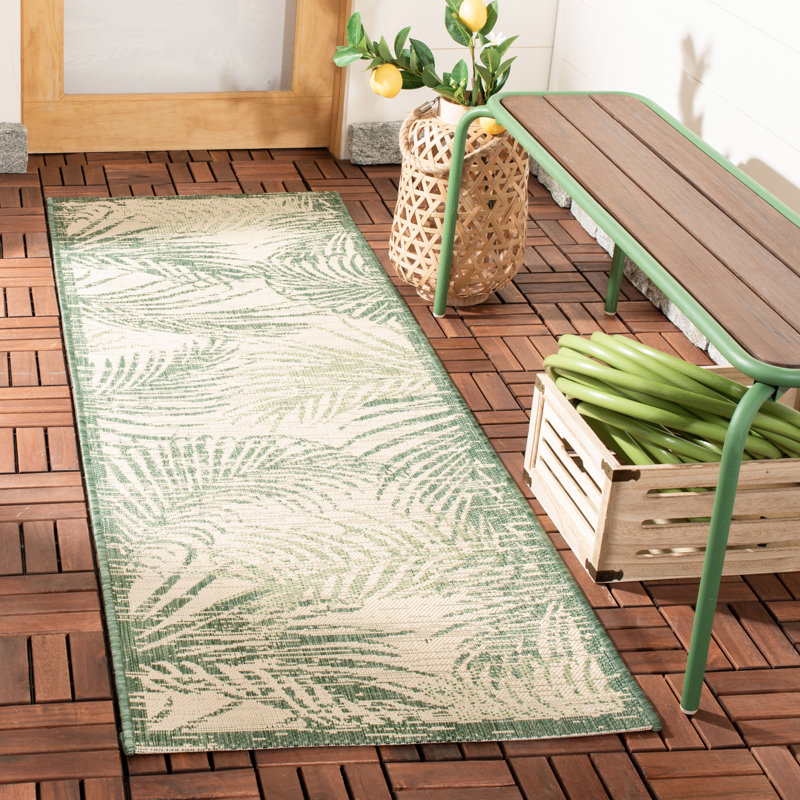 Lueck Performance Floral Indoor/Outdoor Area Rug, Runner 2'3" x 10'