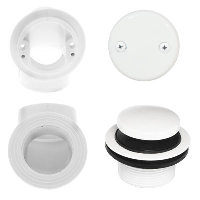 Sch. Drain de baignoire 40 "1-1 / 2" en PVC avec trop-plein deux trous