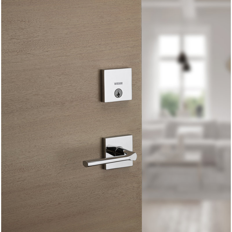 Verrou cylindrique simple Downtown Grade, Chrome poli