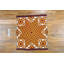 Geometric Medallion Wool Hand Knotted Pile 1920s American Usa Multicolor Jewel Tones Antique Rug