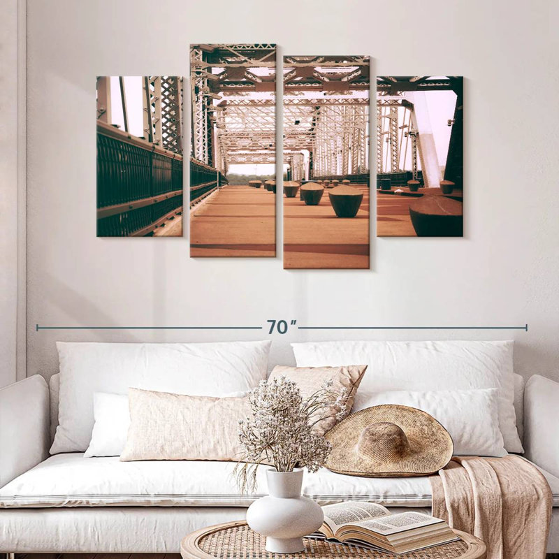 Lilie Nashville Cumberland Bridge, H 32 po x l 52 po
