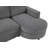 84" Upholstered L Shape Sofa With USB Ports-1782697368