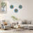 Metal Flowers Wall Decor Hanging 3 Pcs-251015062