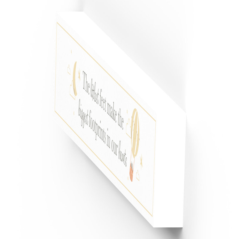 Jayla Text & Numbers Letter Block, White/Yellow