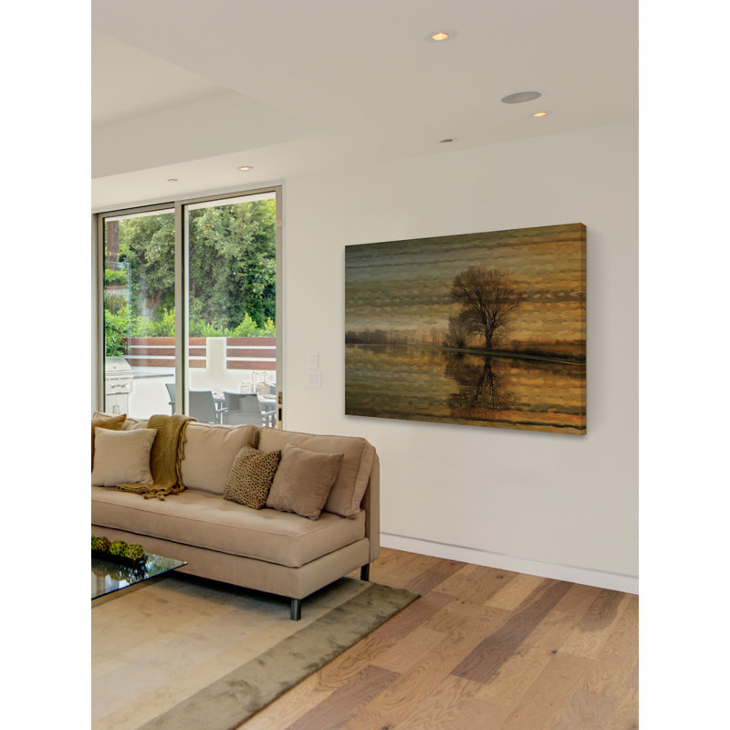 « tree coucher », reproduction d’art sur toile tendue, H 20 po x l 30 po x P 1,5 po