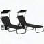 Ensemble 2 pièces de chaise longue pliante avec abat-jour et inclinable à 5 niveaux-963162364