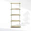Étagère Turn-N-Tube à 5 niveaux avec présentoir compact et multifonctionnel, 29,5 x 60 x 146 cm, idéale pour le salon, la chambre ou le bureau, couleur chêne Sonoma/blanc.-105401851-98104134
