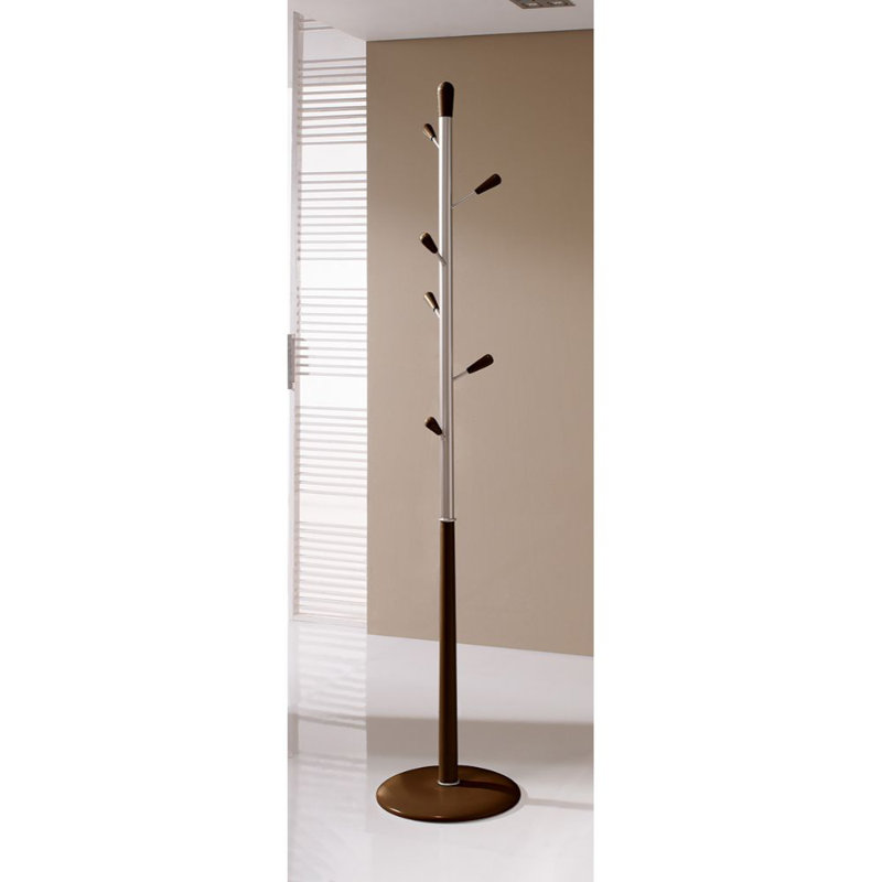 Beehler Freestanding 6 - Hook Coat Rack, Walnut