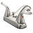 Centerset 2-handle Bathroom Faucet with Drain Assembly