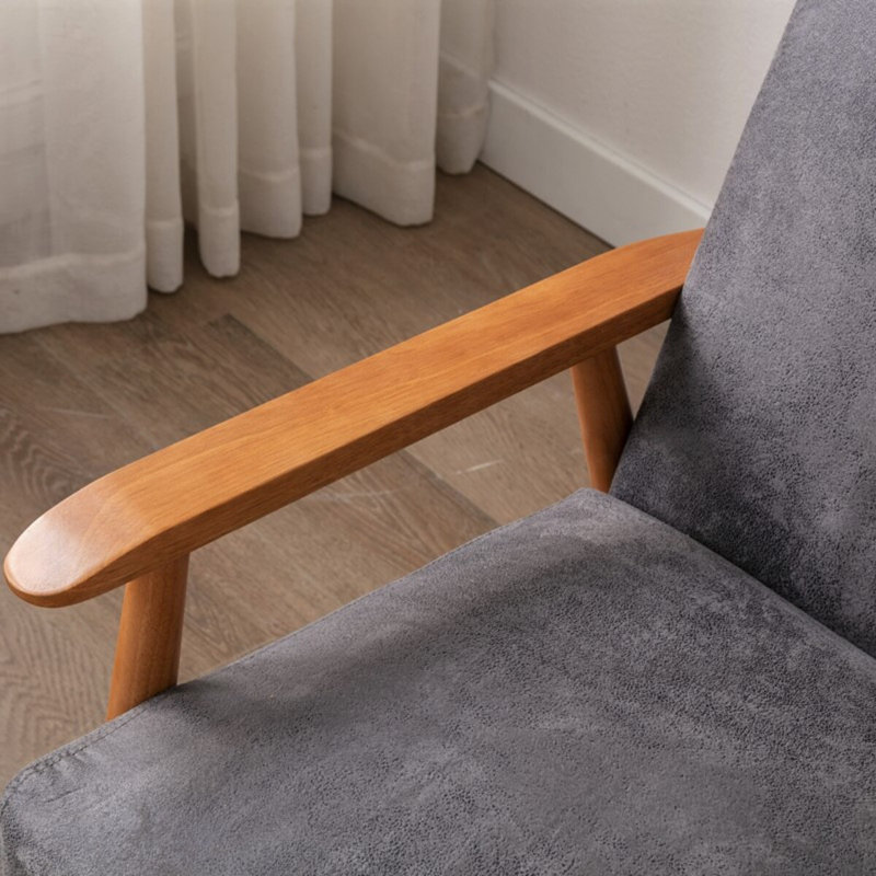 Fauteuil de l 25,375 po Beachwood, Microfibre grise