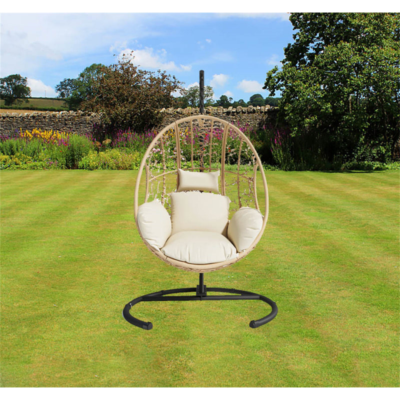 Fauteuil à œufs d'extérieur / d'intérieur, Beige