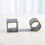 Geometry Bookends-Iron/Gold-Pair