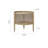 Ash Wood Rattan Side Table