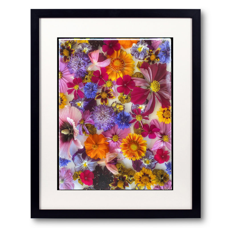 Fleurs florales par Harold Davis, H 21,25 po x l 17,25 po x P 0,875 po