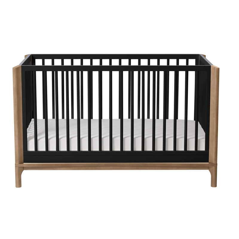 Lit de bébé convertible 4-en-1 Little Seeds Laurel Island, Noir
