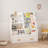 2-Drawer Kids Bookcase, Front-Facing Children's Bookshelf with Storage, Multi-Tier Toy Organizer & Reading Shelf for Toddler, Nursery, Playroom, and Bedroom