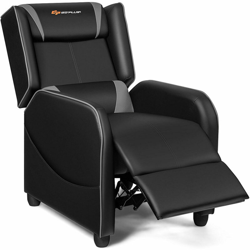 Faux Leather Massage Chair, Gray