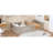 Wood Platform Bed With Guardrail-1504710267