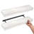 Fenimore Rustic Whitewashed Distressed Floating Wall Shelf-673293465
