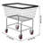 Galvanized Steel Laundry Cart with Wheels