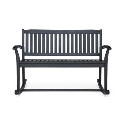 Baxter Rocking Loveseat  Acacia Wood