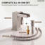 Robinet de salle de bain monotrou Waterfall, robinet d'évier à poignée simple avec bonde-117195949