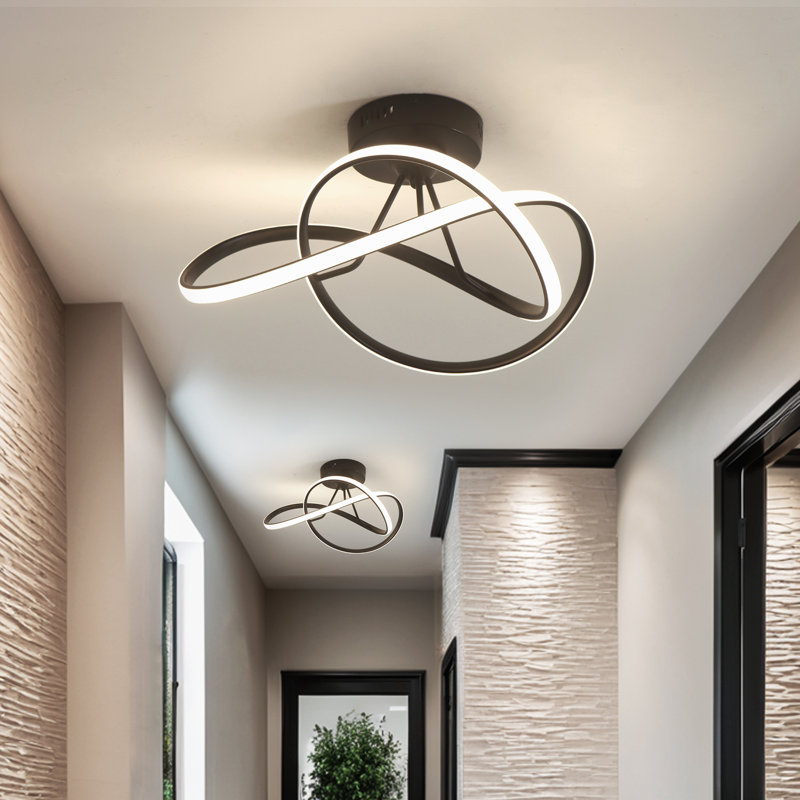 18.5 In Modern LED Integrated Flush Mount Light Triac Dimming