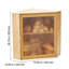 Corner Bread Box for Kitchen Counter Double Layer Bamboo Storage Container-273114439