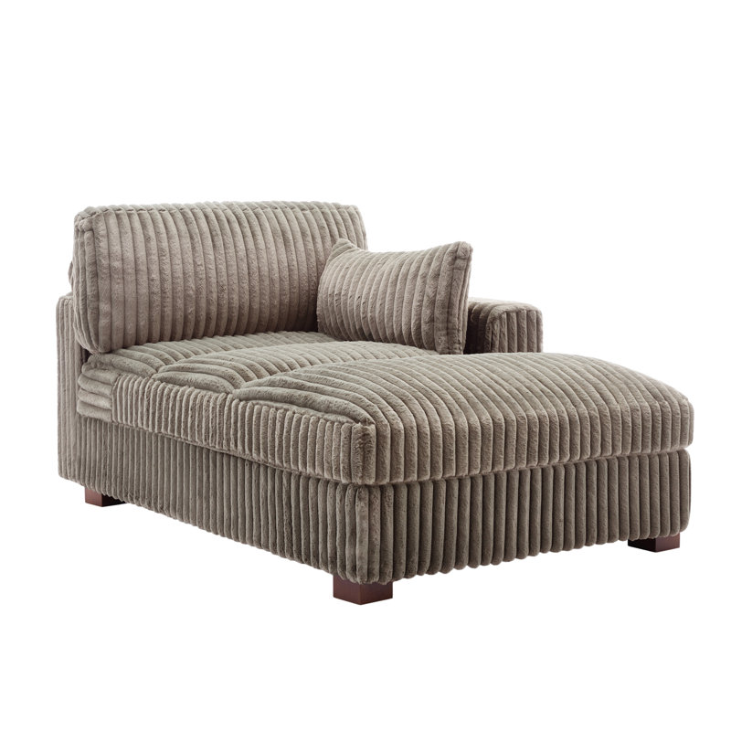 Bukvice Chaise Lounge, Right Hand Facing, Light Brown
