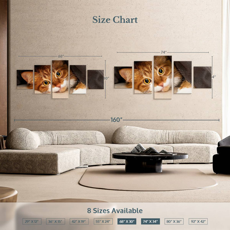 Chat douillet, H 12 po x l 29 po
