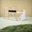 Lits en bois multifonctionnels avec rangement, style maison moderne pour la famille