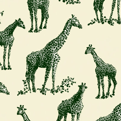 Giraffe Wallpaper Animal Print Modern Wall Mural