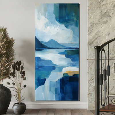 «Nyri Blue Ethereal Coastal Horizon III», art mural paysages