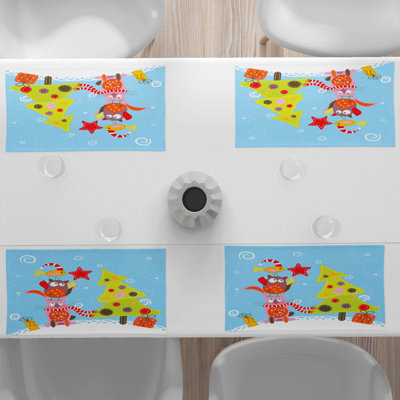 Polyester Abstract Rectangle Placemat