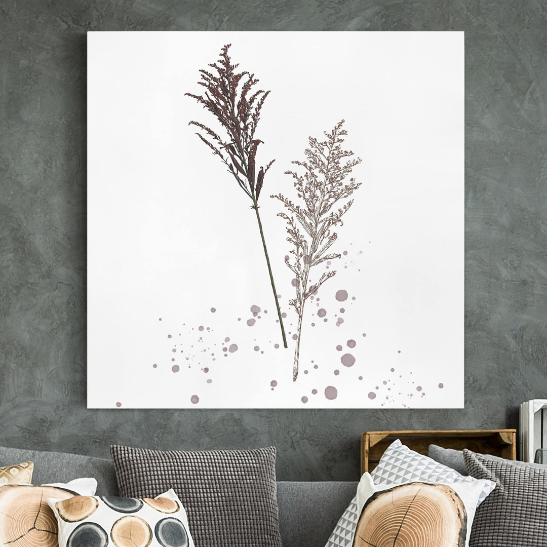 Leinwandbild Botanisches Aquarell