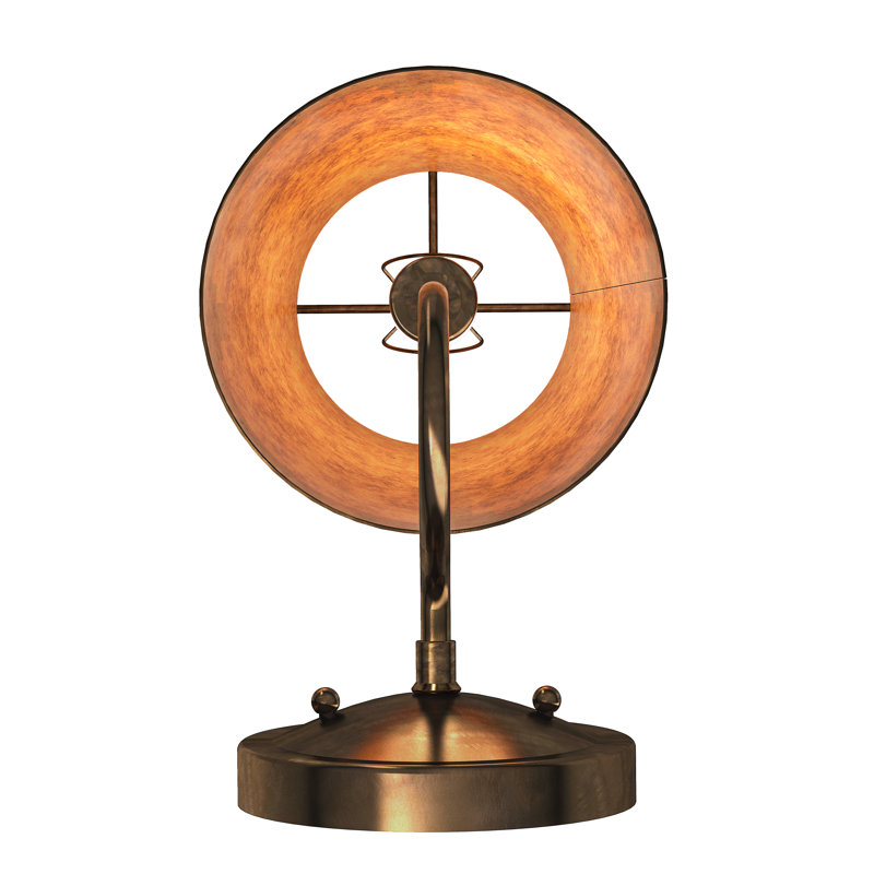 1 - Light Armed Sconce, Amber, Antique Copper