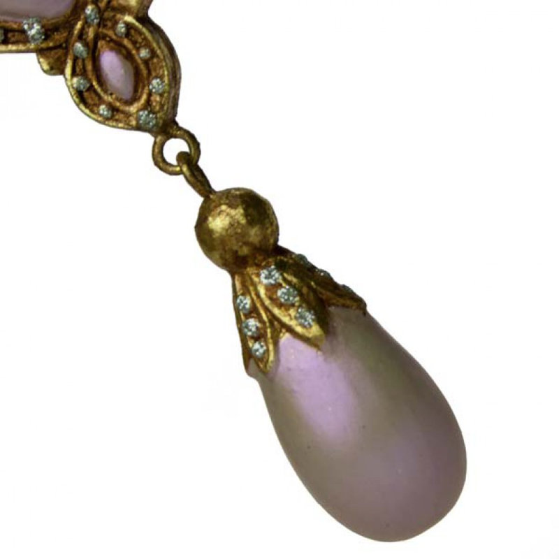 19cm Holiday Shaped Ornament, Iridescent Pink
