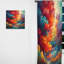 Presber - Vagues de couleur arc-en-ciel dans le ciel II - Rideau de velours traditionnel - obscurcissant - 1 panneau-601610274