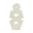 Modern Glam Pottery & Terracotta Abstract Sculpture with Textured Geometric Design.-1559097719