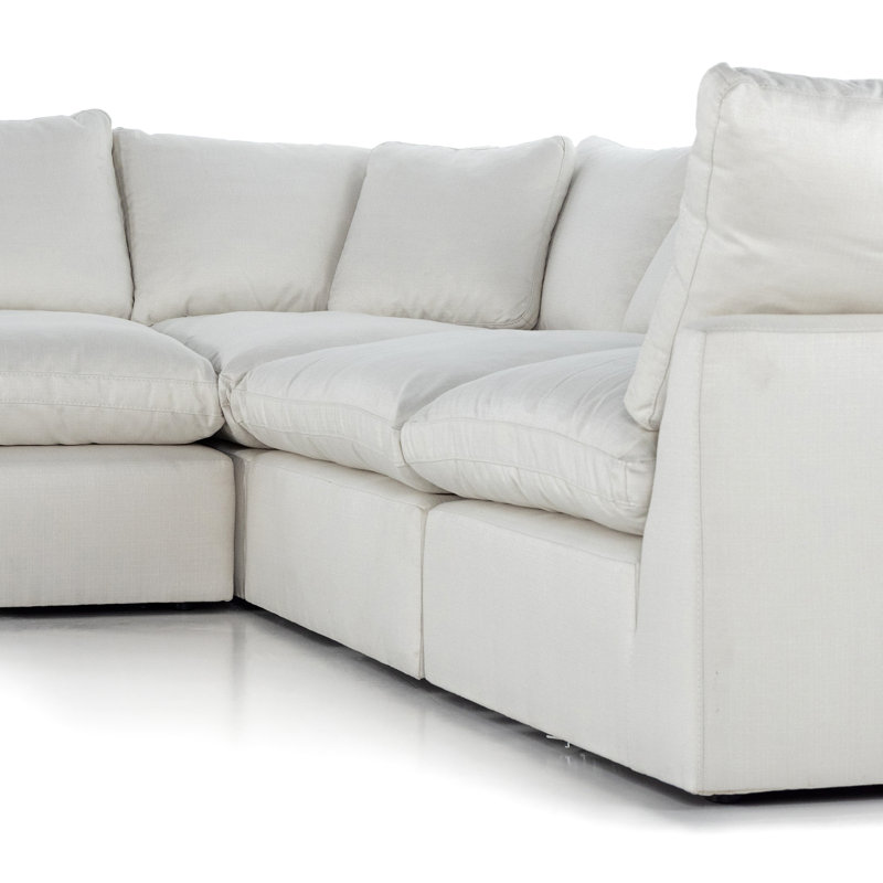 Stevie Modular Sectional, Anders Ivory Polyester