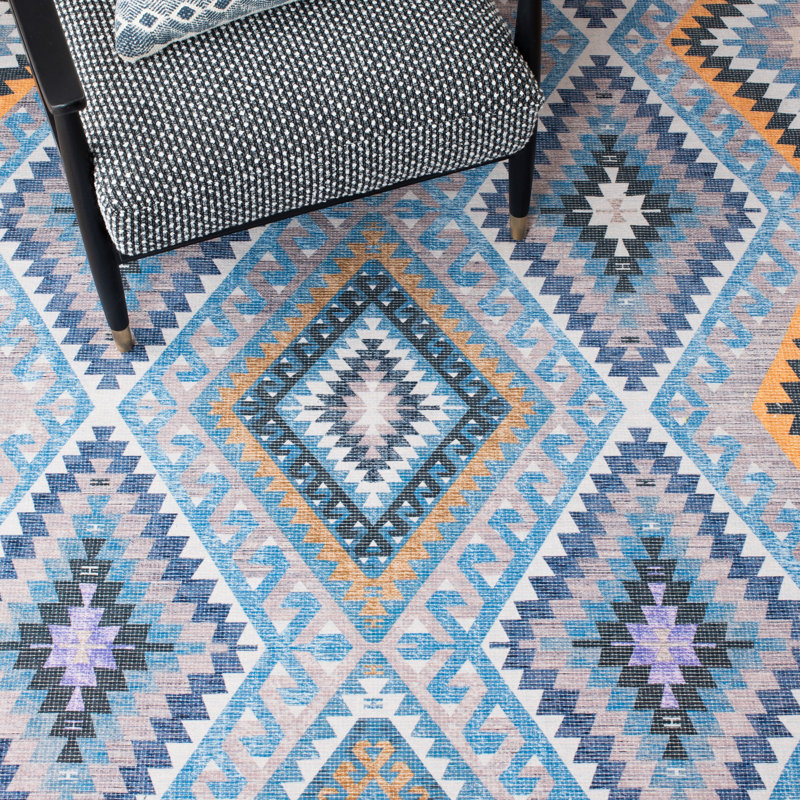 Blaire Hand Woven Southwestern Indoor/Outdoor Rug, Rectangle 3' x 5'