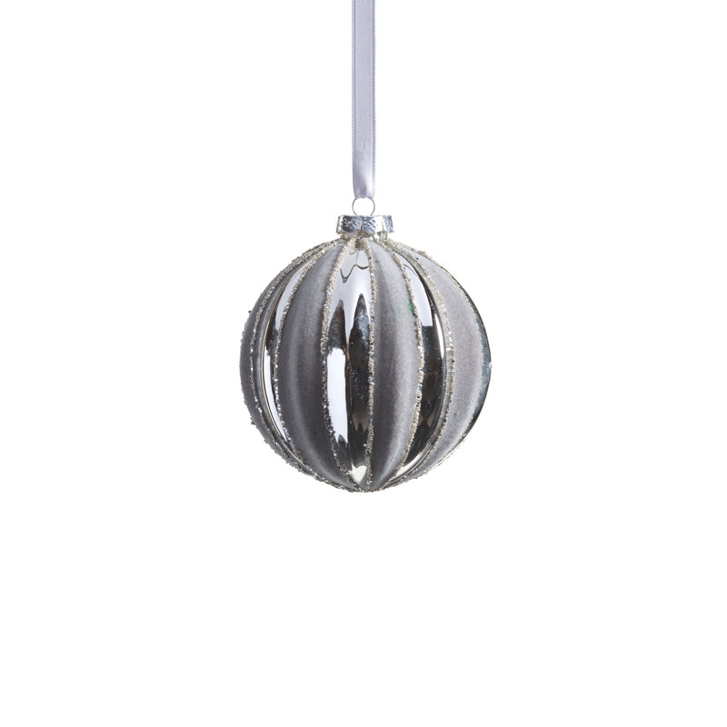 Ensemble de 6 boules en verre brillant Giada, H 4 po x l 4 po x P 4 po