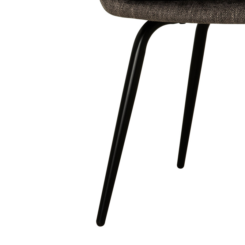 Chaise de salle à manger rembourrée Aria, Brun