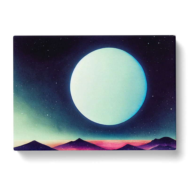 Moon Vol.2 - Wrapped Canvas, 35cm H x 50cm W x 3cm D