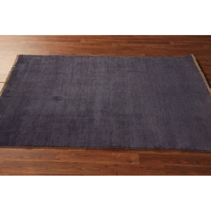 Tapis mauve en laine Gabbeh