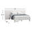 Byes Cream Boucle Extended Headboard Boucle Bed Frame-91978040