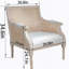 Chaise simple, fauteuil d'appoint, fauteuil, fauteuil de lecture rembourré pour l'intérieur